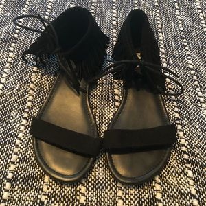 COPY - MIA Fringe Tie Sandals